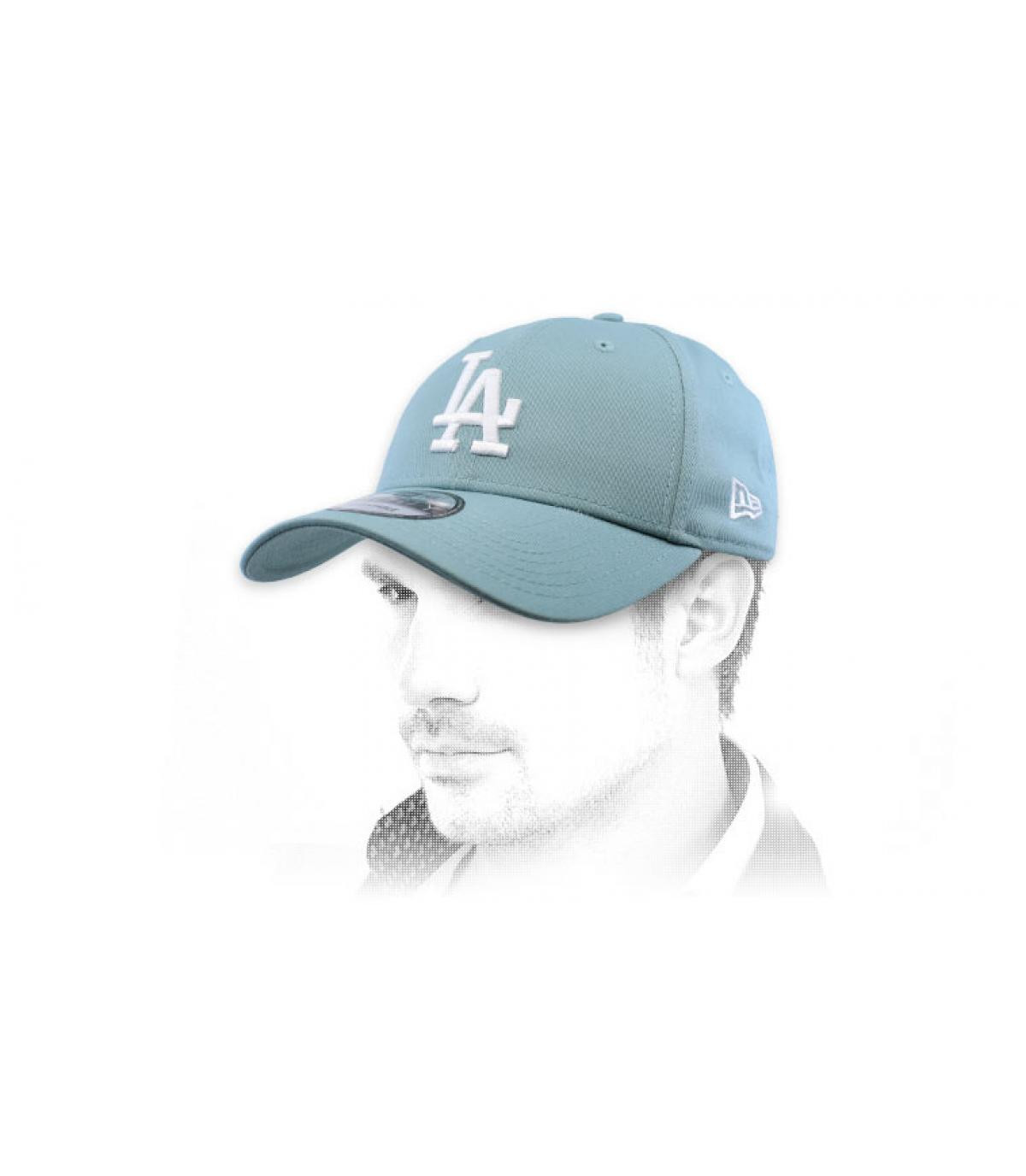 blue LA cap League Ess 9Forty LA beach kriss blue New Era Headict